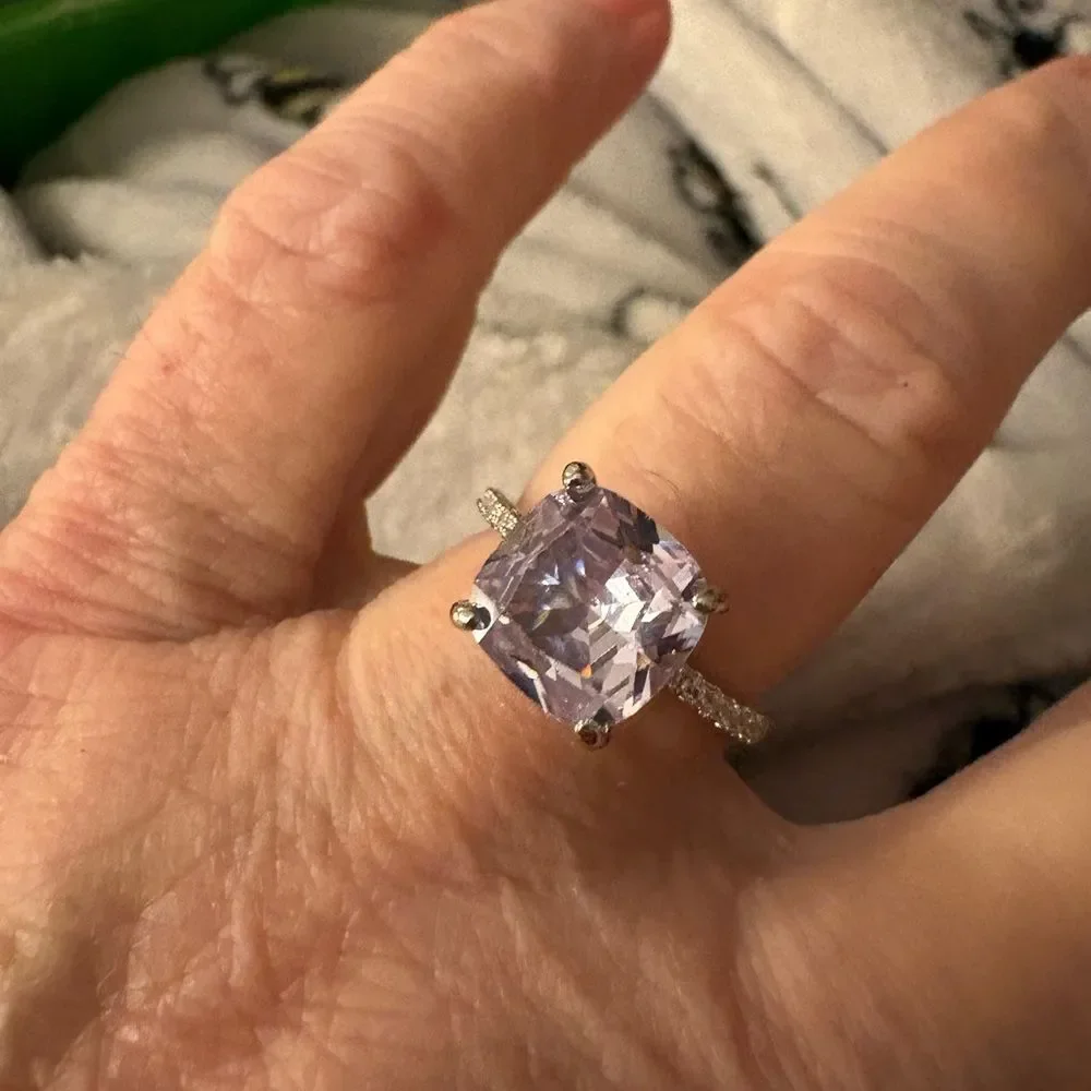 Huge Cubic Zirconia Chunky Cocktail Ring